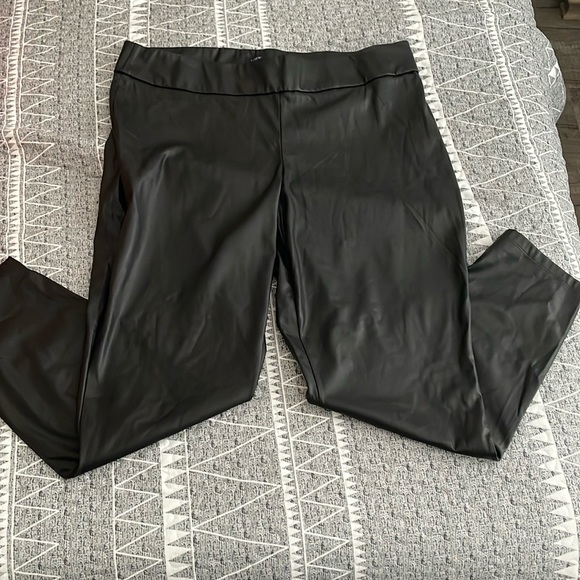 J Crew factory faux leather leggings. Reposh. Never wore them. - Picture 1 of 8